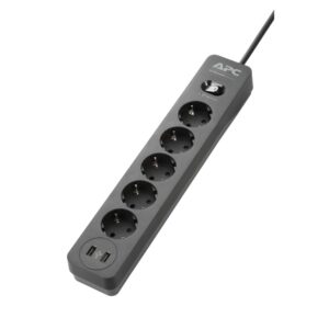 APC Essential SurgeArrest 5 منافذ - 2 منافذ USB - أسود 230 فولت - الصورة 4