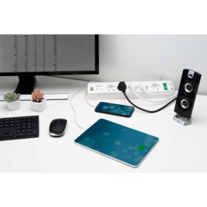 APC Essential SurgeArrest 5 منافذ مع شاحن 5V، 2.4A 2 USB USB 230V ألمانيا - الصورة 6