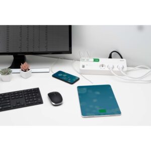 APC Performance SurgeArrest 6 منافذ مع شاحن USB بمنفذين 5 فولت، 2.4 أمبير، 230 فولت ألمانيا - الصورة 3